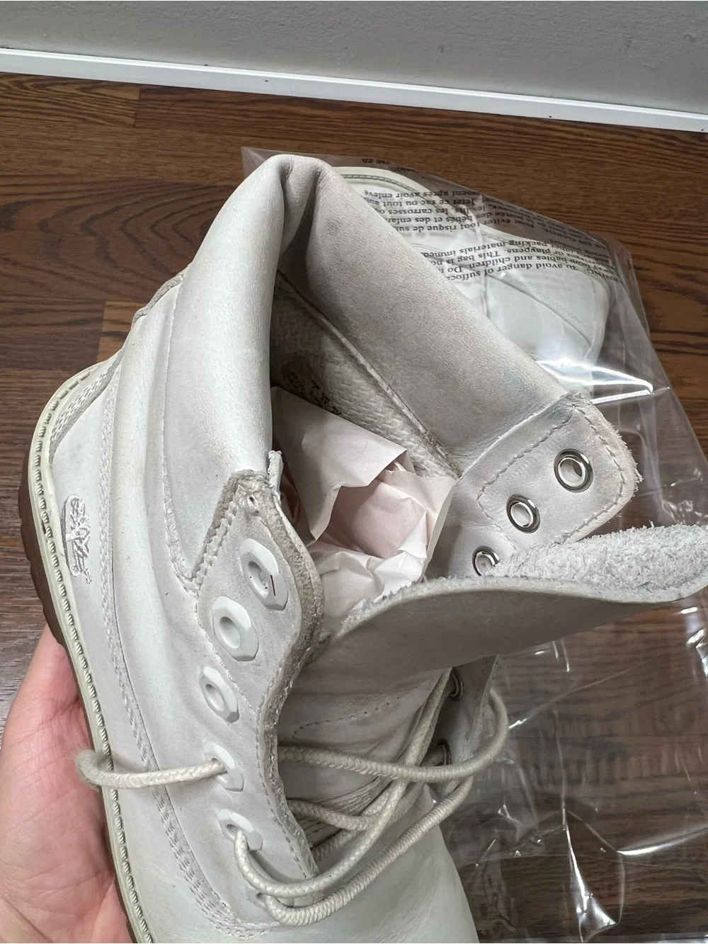 Timberland 6 Inch Premium 'Vaporous Grey' size Boys 6